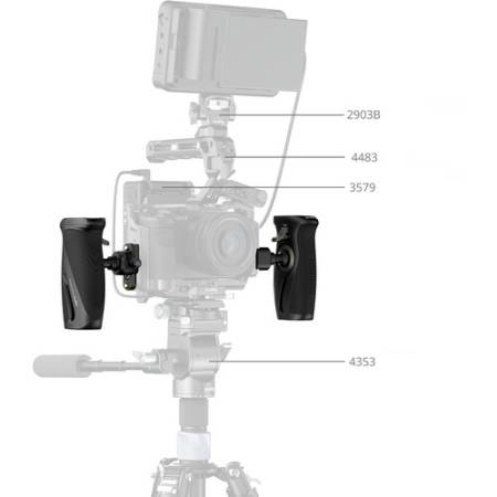 SmallRig 5160 - obrotowy uchwyt boczny, przykład użycia